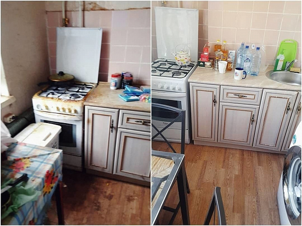 Поддерживащая уборка трехкомнатной квартиры