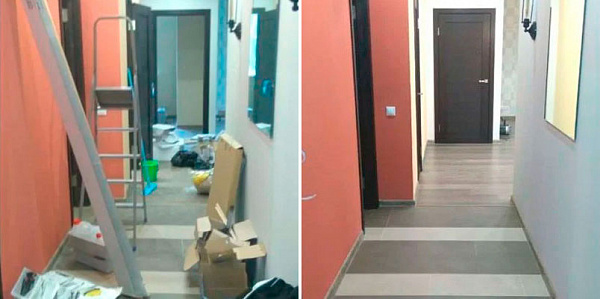 Фото работ по уборке после ремонта офиса